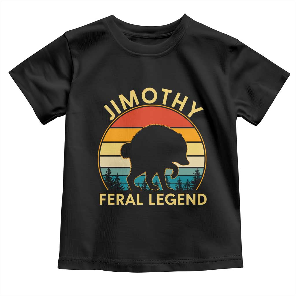 Jimothy Raccoon Seattle Toddler T Shirt Funny Seattle Feral Legend Animal Meme TS14 Black Print Your Wear