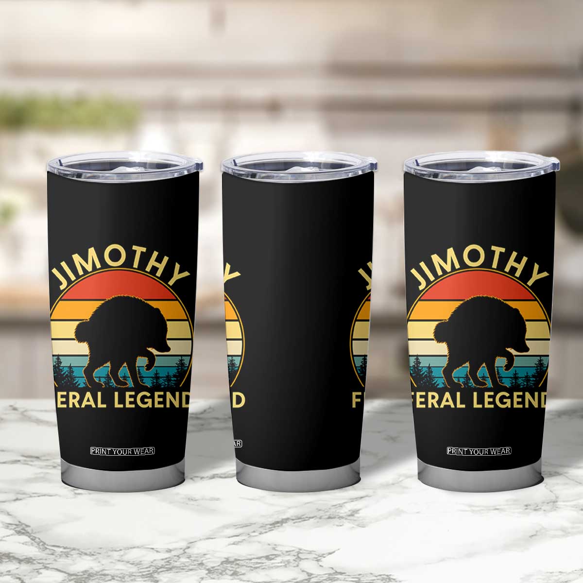 Jimothy Raccoon Seattle Tumbler Cup Funny Seattle Feral Legend Animal Meme