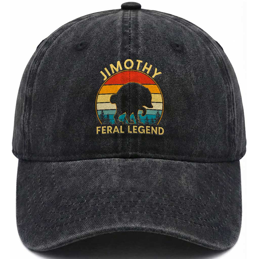 Jimothy Raccoon Seattle Washed Cotton Baseball Cap Funny Seattle Feral Legend Animal Meme TS14 Print Your Wear