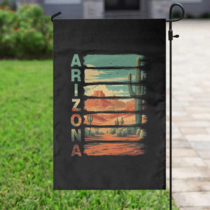 Arizona Desert Cactus Saguaro National Park Retro Garden Flag