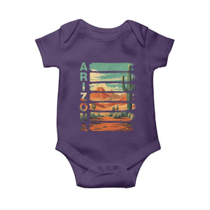 Arizona Desert Cactus Saguaro National Park Retro Baby Onesie