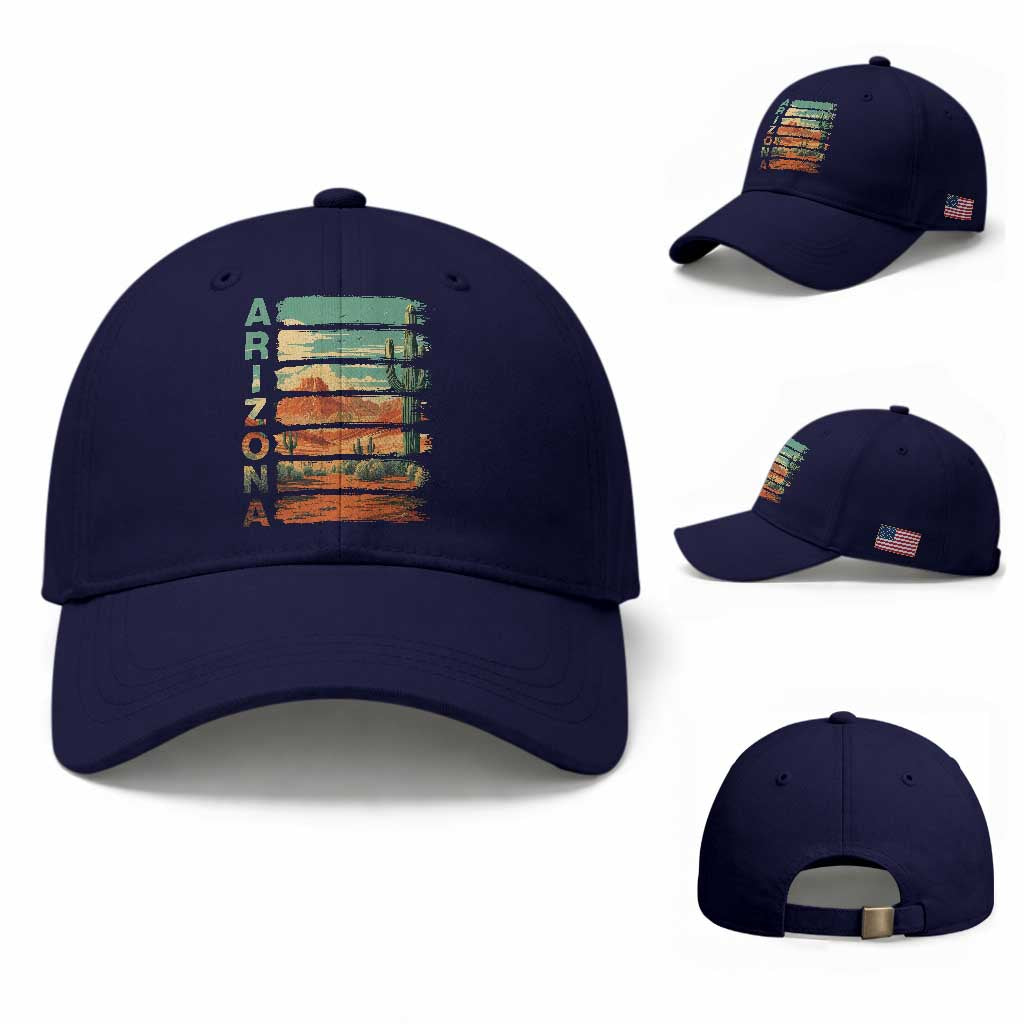 Arizona Desert Cactus Saguaro National Park Retro Baseball Cap