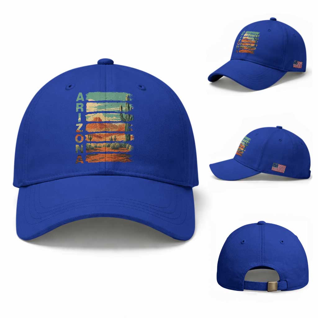 Arizona Desert Cactus Saguaro National Park Retro Baseball Cap