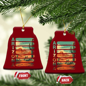 Arizona Desert Cactus Saguaro National Park Retro Ceramic Ornament