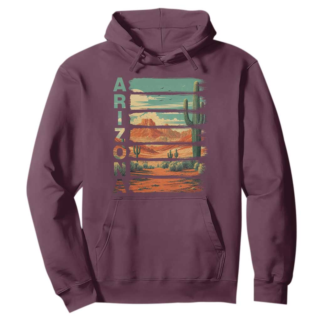 Arizona Desert Cactus Saguaro National Park Retro Hoodie