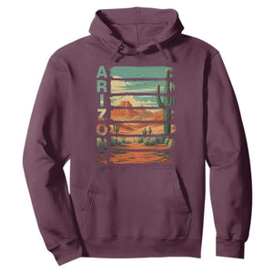 Arizona Desert Cactus Saguaro National Park Retro Hoodie