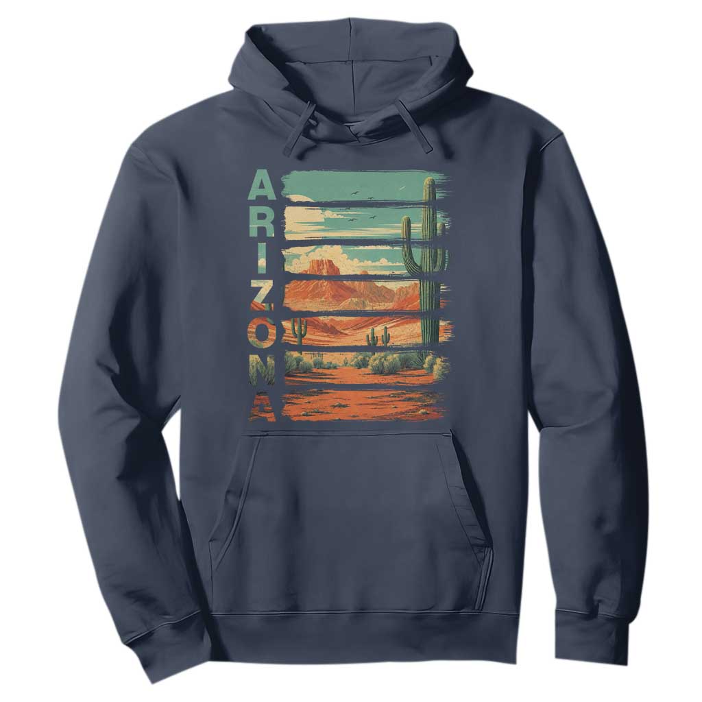 Arizona Desert Cactus Saguaro National Park Retro Hoodie