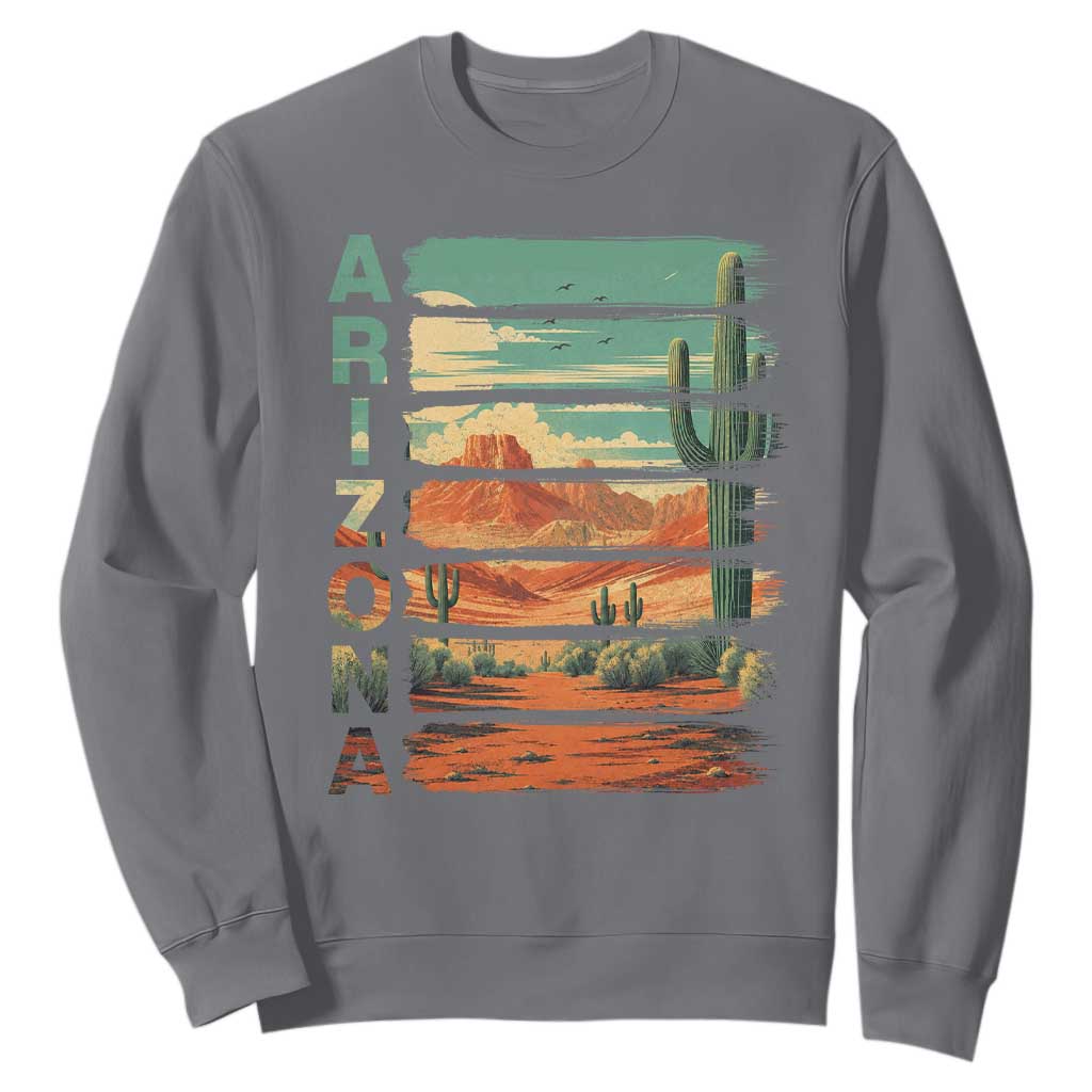 Arizona Desert Cactus Saguaro National Park Retro Sweatshirt