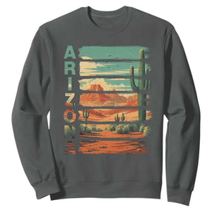 Arizona Desert Cactus Saguaro National Park Retro Sweatshirt