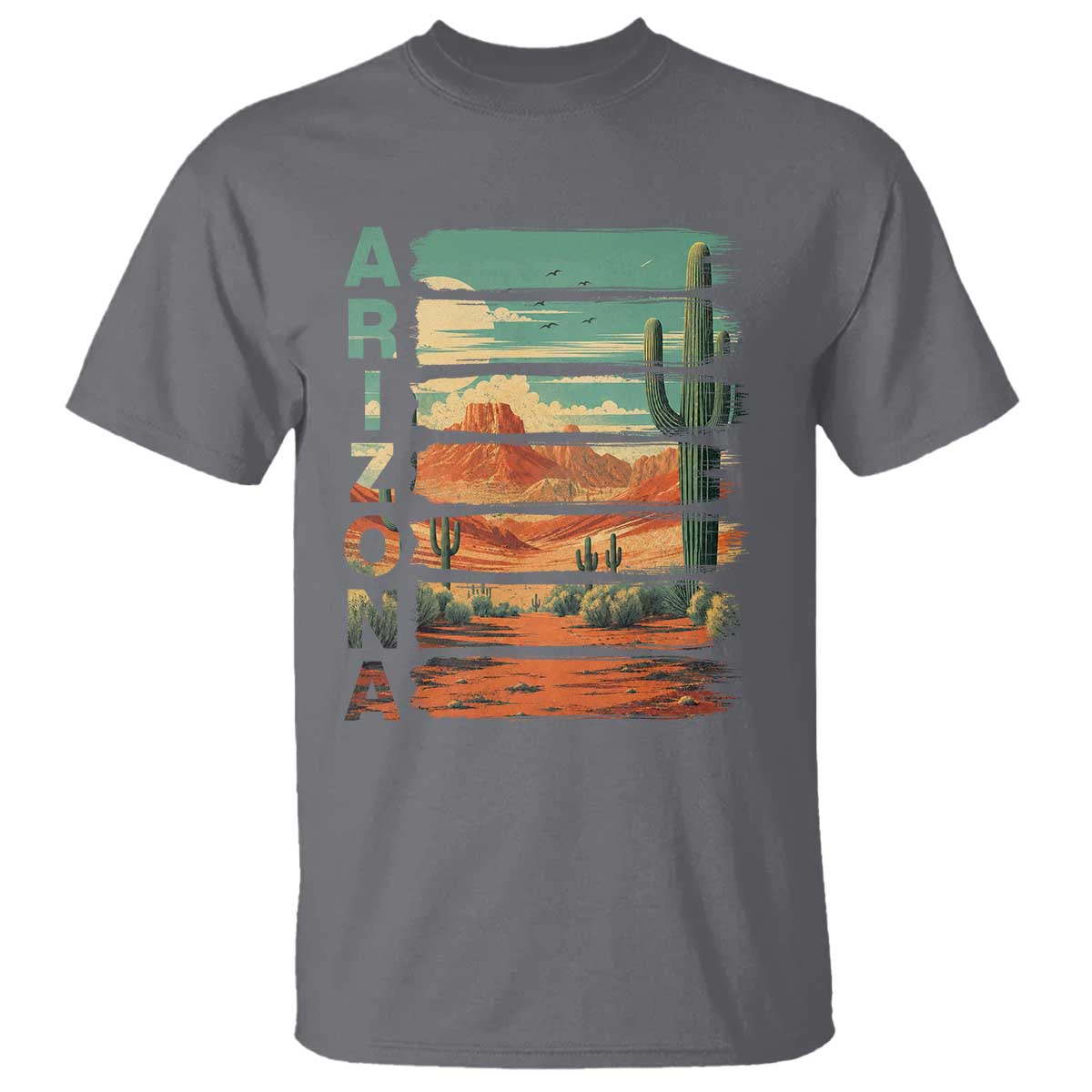 Arizona Desert Cactus Saguaro National Park Retro T Shirt
