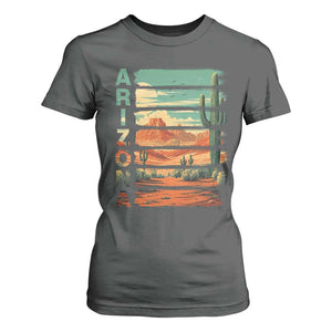 Arizona Desert Cactus Saguaro National Park Retro T Shirt For Women