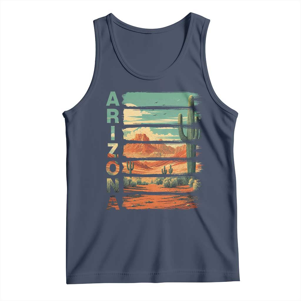 Arizona Desert Cactus Saguaro National Park Retro Tank Top