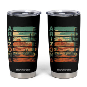 Arizona Desert Cactus Saguaro National Park Retro Tumbler Cup