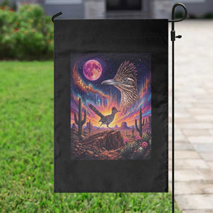 Arizona Roadrunner Vintage Desert Moon Retro Cactus Garden Flag 90s Southwest Wildlife Bird Animal Lover