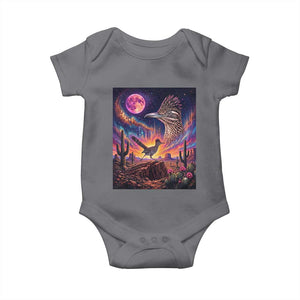 Arizona Roadrunner Vintage Desert Moon Retro Cactus Baby Onesie 90s Southwest Wildlife Bird Animal Lover