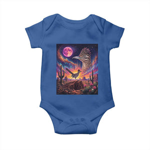 Arizona Roadrunner Vintage Desert Moon Retro Cactus Baby Onesie 90s Southwest Wildlife Bird Animal Lover