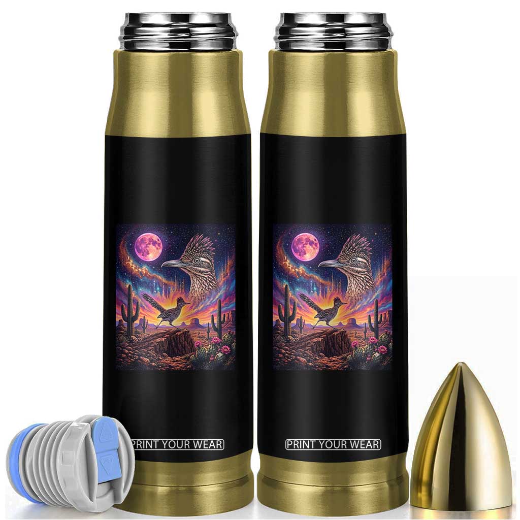 Arizona Roadrunner Vintage Desert Moon Retro Cactus Bullet Tumbler 90s Southwest Wildlife Bird Animal Lover TS14 Black Print Your Wear