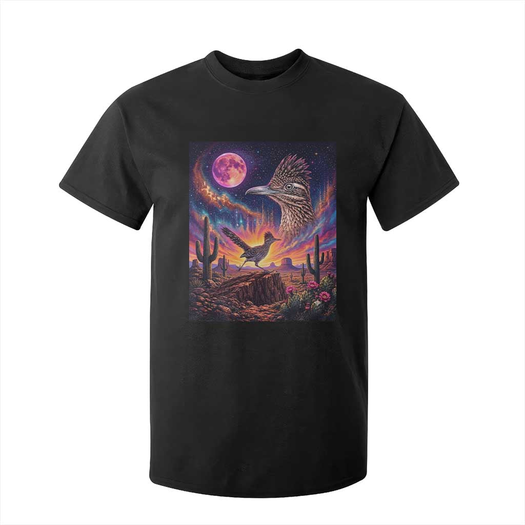 Arizona Roadrunner Vintage Desert Moon Retro Cactus T Shirt For Kid 90s Southwest Wildlife Bird Animal Lover TS14 Black Print Your Wear
