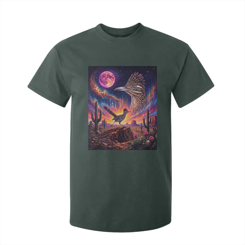 Arizona Roadrunner Vintage Desert Moon Retro Cactus T Shirt For Kid 90s Southwest Wildlife Bird Animal Lover