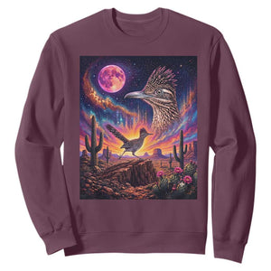 Arizona Roadrunner Vintage Desert Moon Retro Cactus Sweatshirt 90s Southwest Wildlife Bird Animal Lover