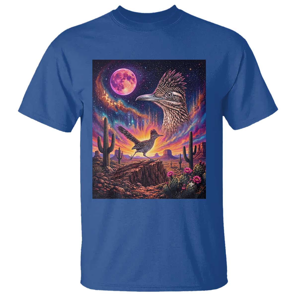Arizona Roadrunner Vintage Desert Moon Retro Cactus T Shirt 90s Southwest Wildlife Bird Animal Lover