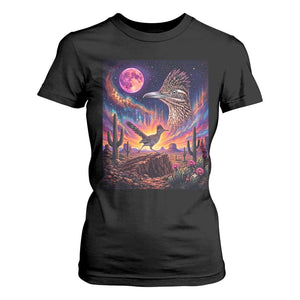Arizona Roadrunner Vintage Desert Moon Retro Cactus T Shirt For Women 90s Southwest Wildlife Bird Animal Lover