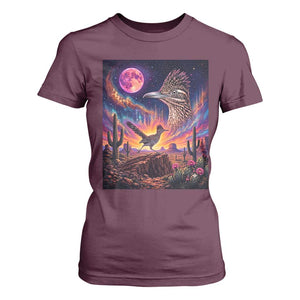 Arizona Roadrunner Vintage Desert Moon Retro Cactus T Shirt For Women 90s Southwest Wildlife Bird Animal Lover