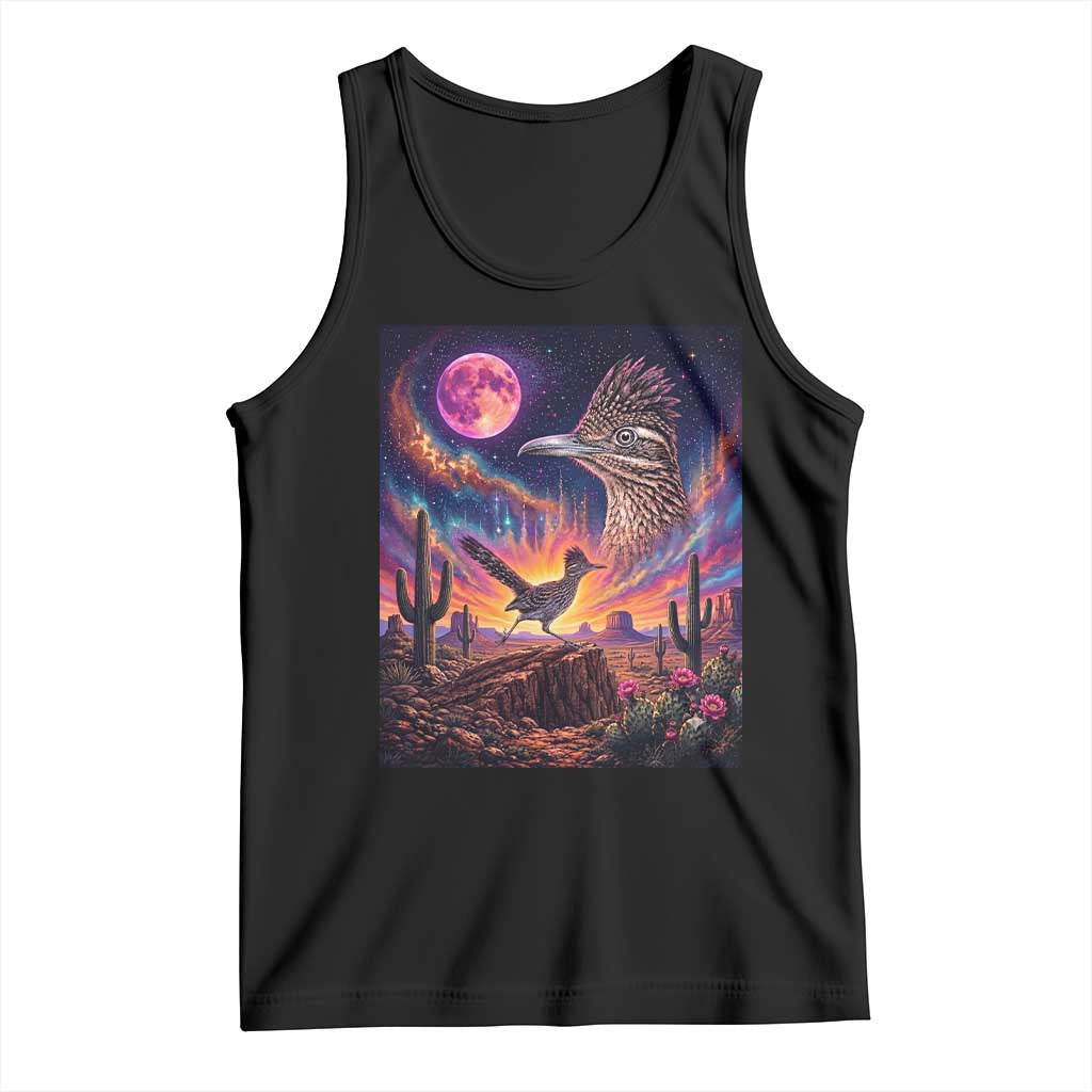 Arizona Roadrunner Vintage Desert Moon Retro Cactus Tank Top 90s Southwest Wildlife Bird Animal Lover TS14 Black Print Your Wear
