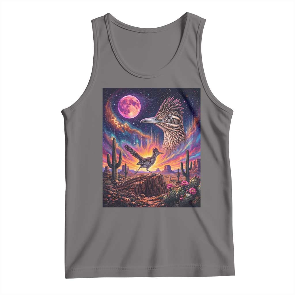Arizona Roadrunner Vintage Desert Moon Retro Cactus Tank Top 90s Southwest Wildlife Bird Animal Lover