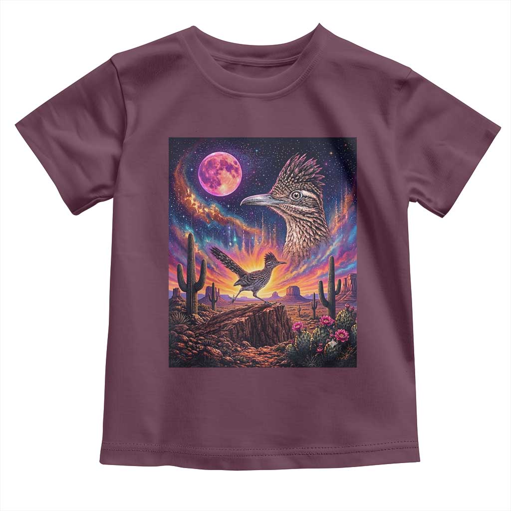 Arizona Roadrunner Vintage Desert Moon Retro Cactus Toddler T Shirt 90s Southwest Wildlife Bird Animal Lover