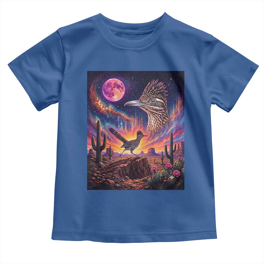 Arizona Roadrunner Vintage Desert Moon Retro Cactus Toddler T Shirt 90s Southwest Wildlife Bird Animal Lover