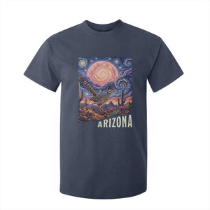 Arizona Roadrunner Vintage Desert Moon Retro Cactus T Shirt For Kid Southwest Wildlife Bird Starry Night Style