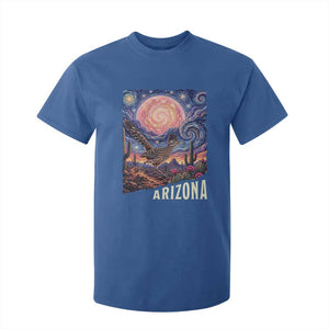 Arizona Roadrunner Vintage Desert Moon Retro Cactus T Shirt For Kid Southwest Wildlife Bird Starry Night Style