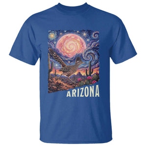 Arizona Roadrunner Vintage Desert Moon Retro Cactus T Shirt Southwest Wildlife Bird Starry Night Style