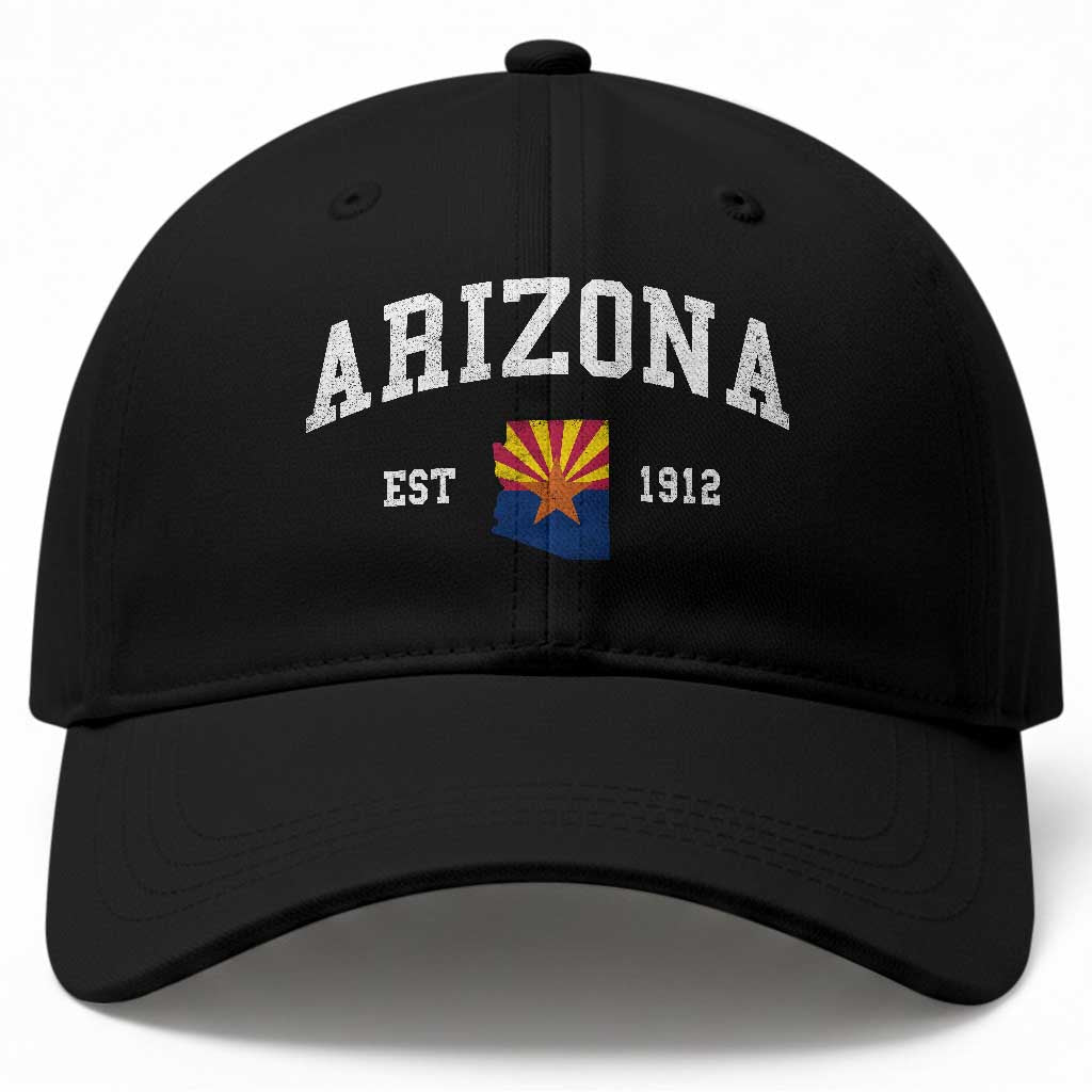 Arizona State Flag Grand Canyon State Established 1912 Baseball Cap TS14 Print Your Wear