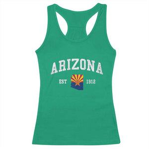 Arizona State Flag Grand Canyon State Established 1912 Racerback Tank Top