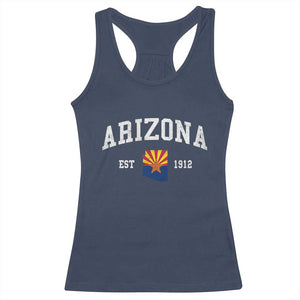 Arizona State Flag Grand Canyon State Established 1912 Racerback Tank Top