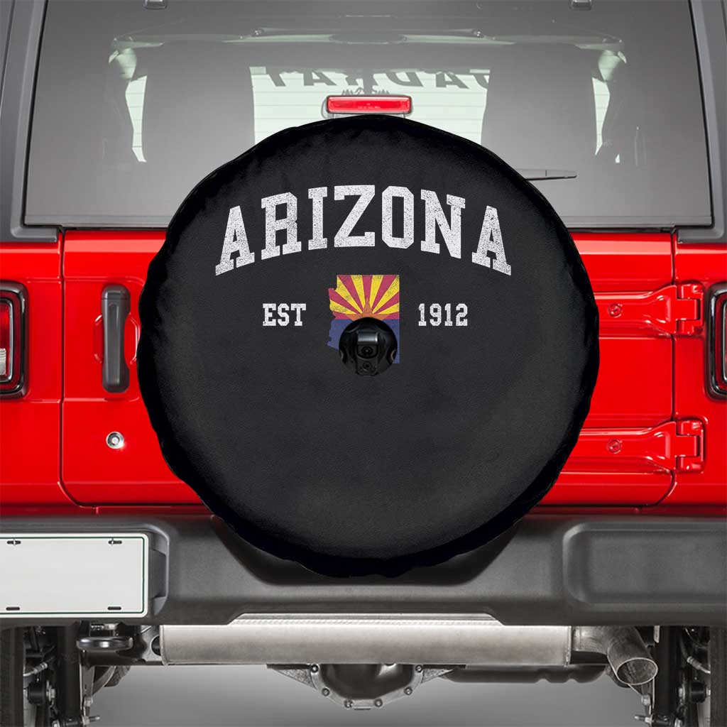 Arizona State Flag Grand Canyon State Established 1912 Spare Tire Cover