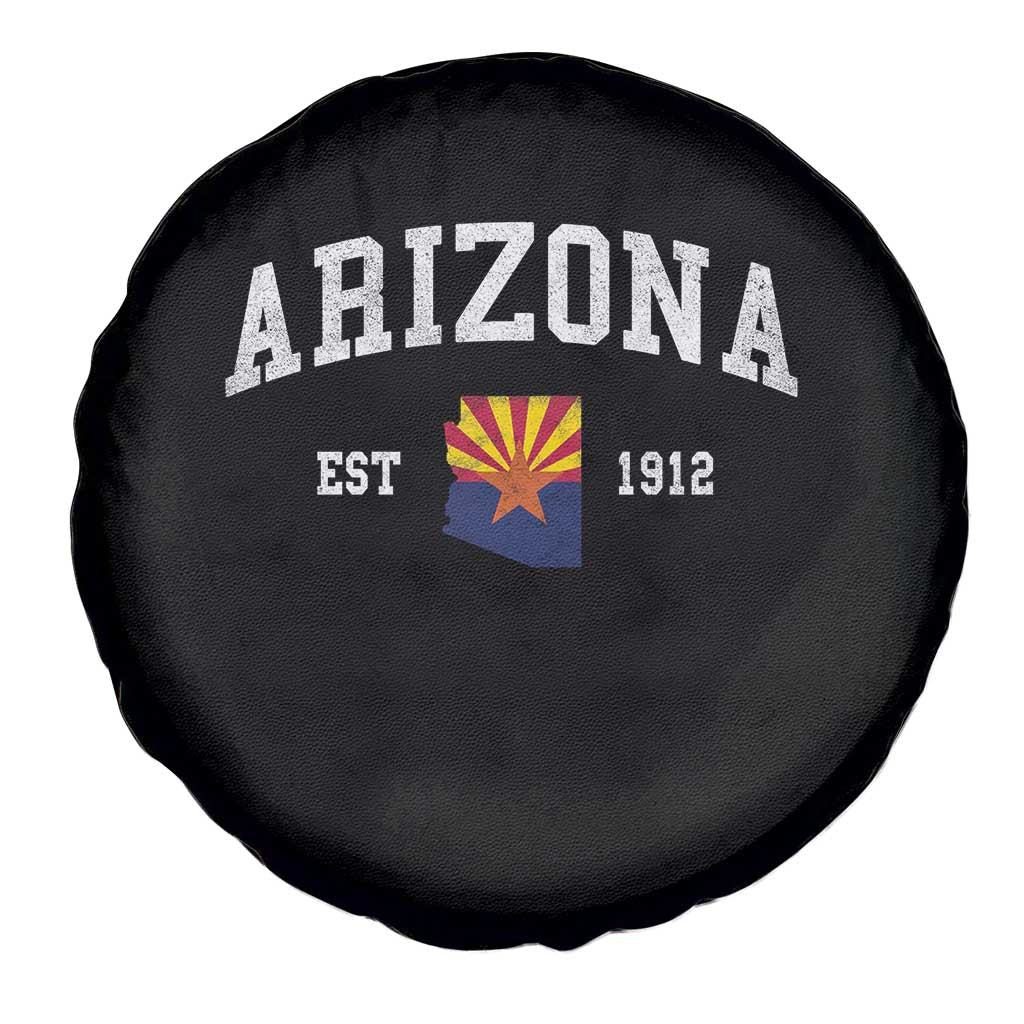 Arizona State Flag Grand Canyon State Established 1912 Spare Tire Cover