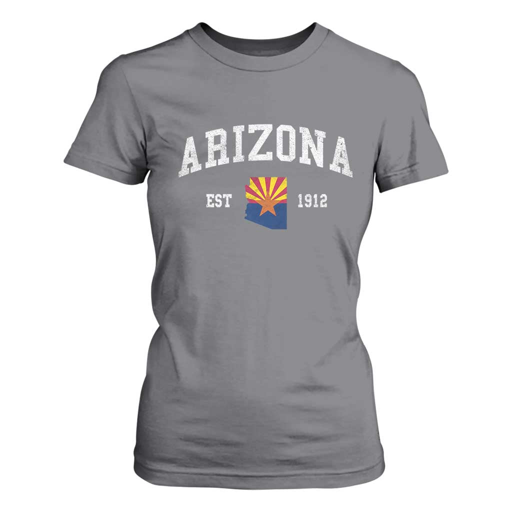 Arizona State Flag Grand Canyon State Established 1912 T Shirt For Women