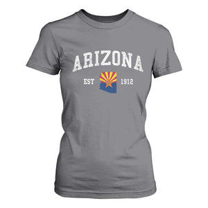 Arizona State Flag Grand Canyon State Established 1912 T Shirt For Women