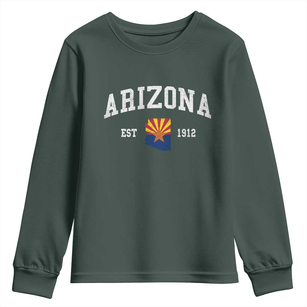 Arizona State Flag Grand Canyon State Established 1912 Youth Sweatshirt