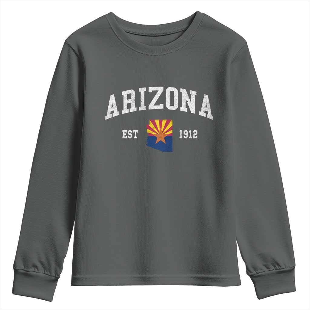 Arizona State Flag Grand Canyon State Established 1912 Youth Sweatshirt