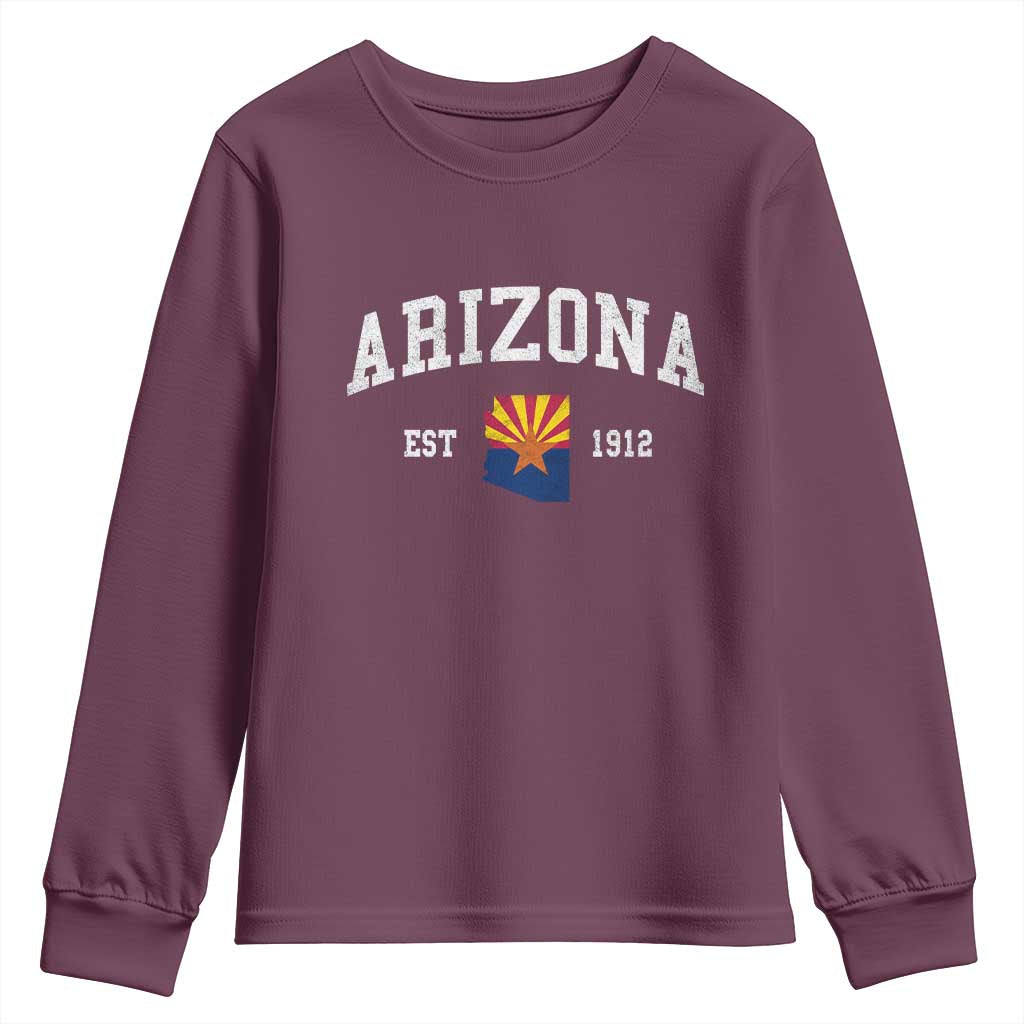 Arizona State Flag Grand Canyon State Established 1912 Youth Sweatshirt