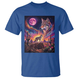Arizona Coyote Vintage Desert Moon Retro Cactus T Shirt Southwest Wildlife Western Adventure Graphic