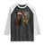Funny Cat Selfie Bigfoot Christmas Sasquatch Raglan Shirt TS14 Black White Print Your Wear