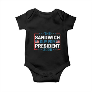 The Sandwich Guy for President 2028 Baby Onesie Free DC Funny Political Satire - Print Your Wear