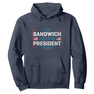 The Sandwich Guy for President 2028 Hoodie Free DC Funny Political Satire - Print Your Wear
