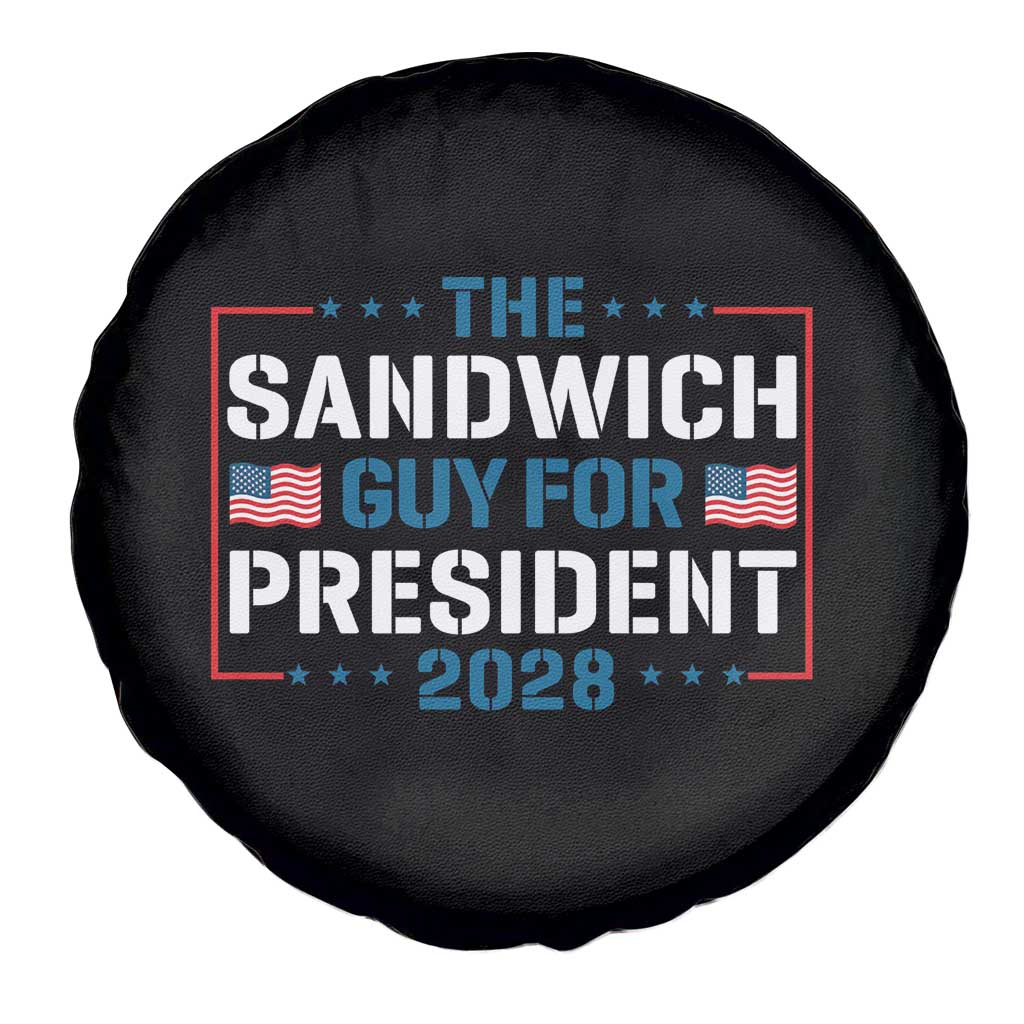 The Sandwich Guy for President 2028 Spare Tire Cover Free DC Funny Political Satire TS14 Print Your Wear