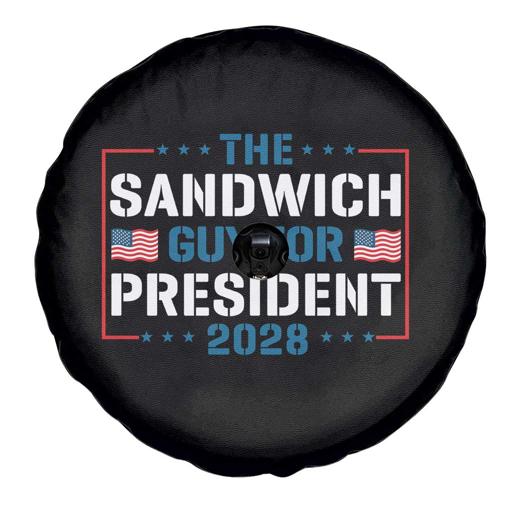The Sandwich Guy for President 2028 Spare Tire Cover Free DC Funny Political Satire TS14 Print Your Wear
